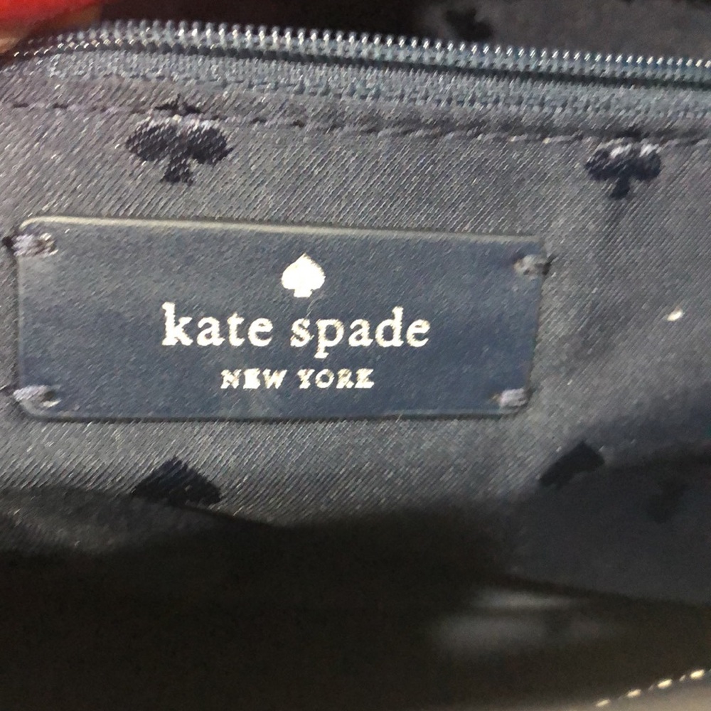 Kate Spade Navy Blue Leather Tote EUC - Picture 12 of 13